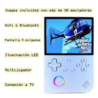 consola retro anbernic rg 40xxv blanco