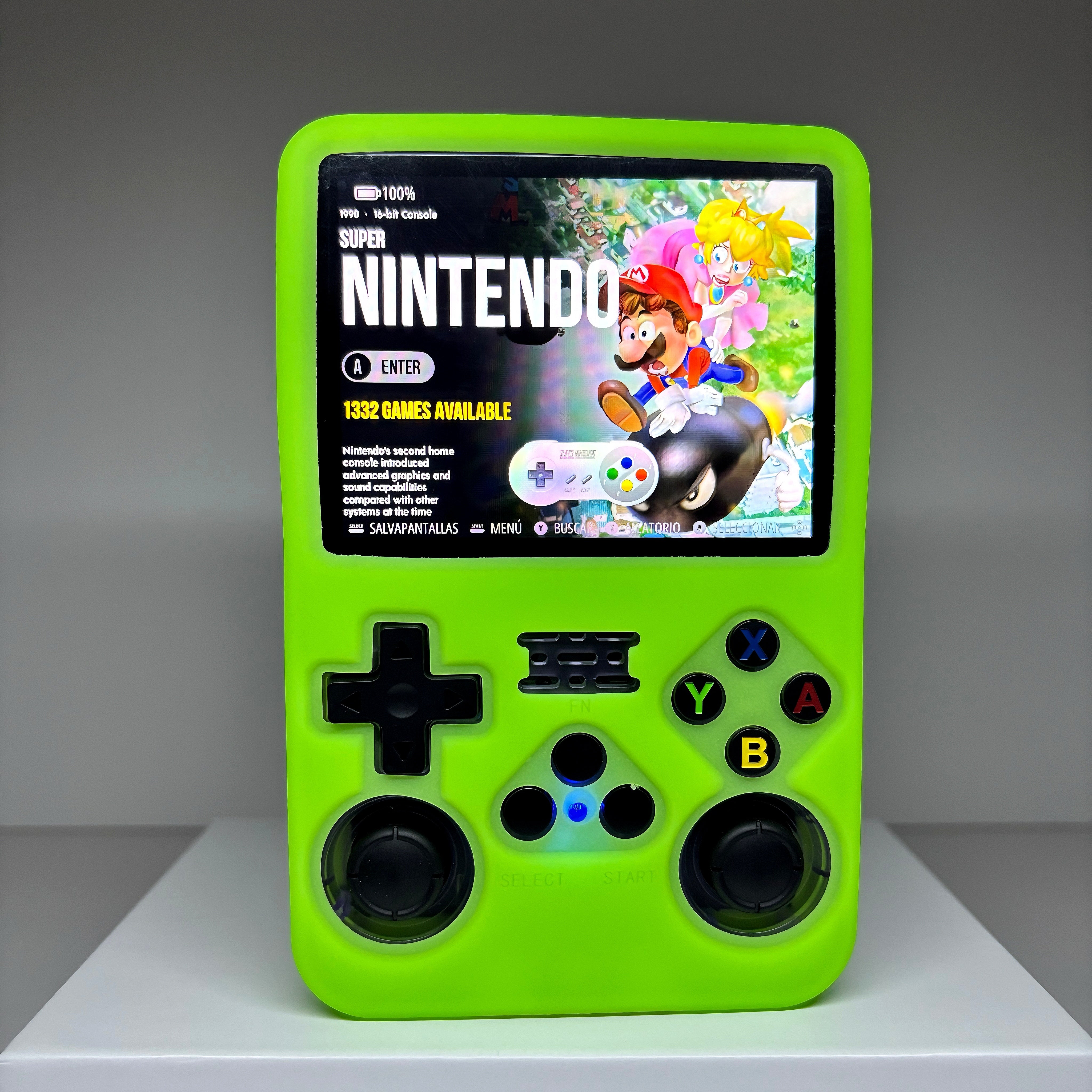 consola portatil retro con funda